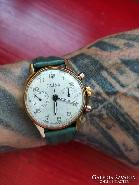 Titus vintage chronograph watch
