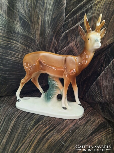 GDR German porcelain deer