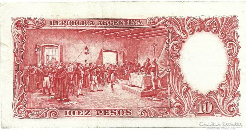 10 peso pesos 1954-63 Argentina 1.