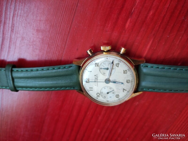 Titus vintage cronograph karóra