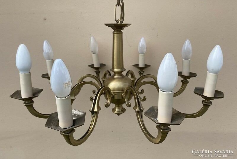 Copper neobaroque large chandelier!