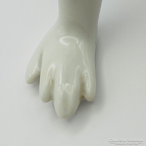 Hollóházi porcelán figura - Ülő női akt