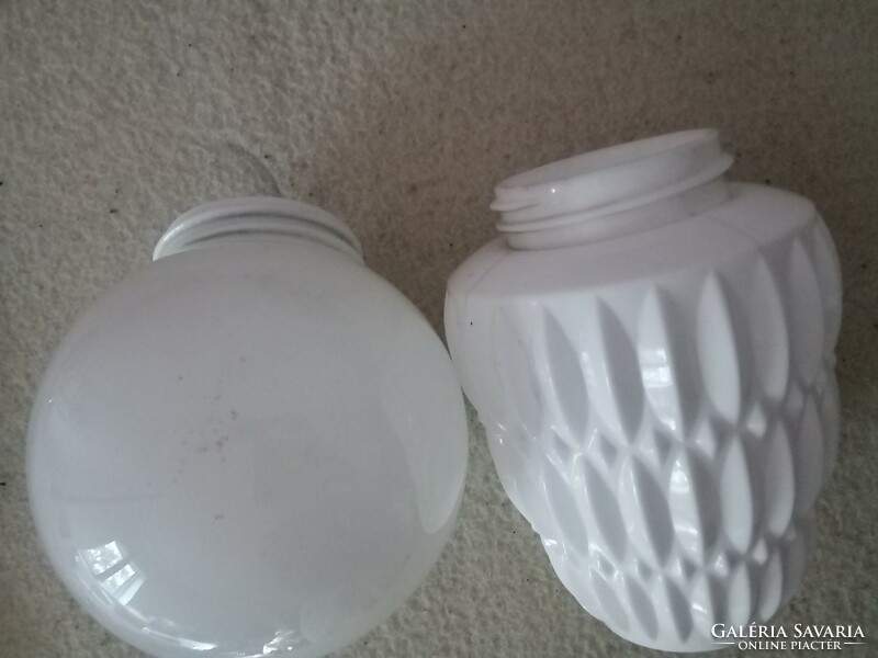White milk glass bowls