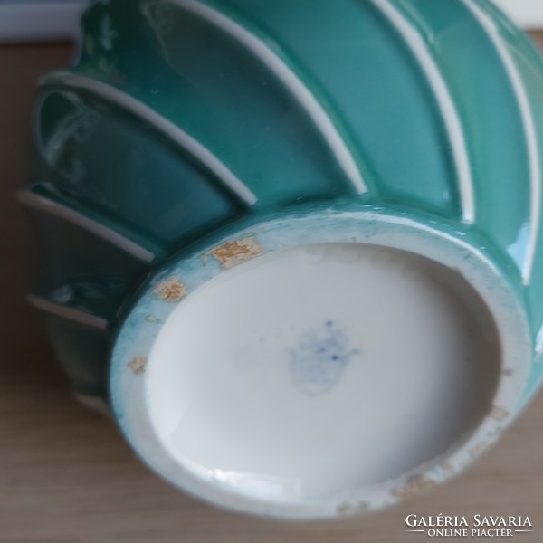 Rare turquoise unterweissbach porcelain vase