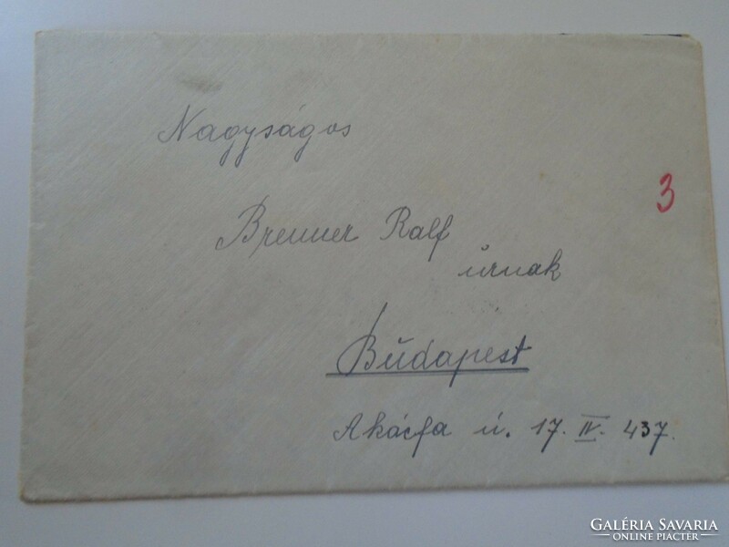 D197966 letter 1932 hermit garden - to Mr. (Ralf) Adolf Brenner, Budapest - with contents