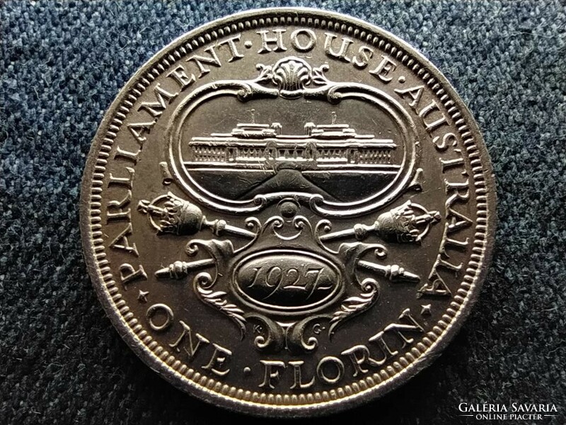 Australia v. George .925 Silver 1 florin 1927 (id64299)