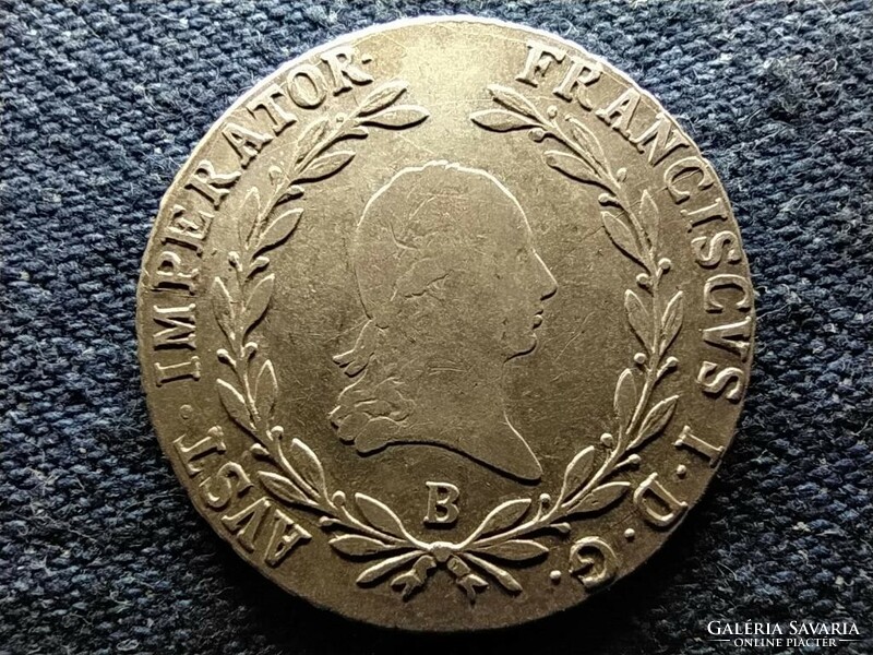 Austria II. Ferenc .583 Silver 20 krajcár 1809 b (id79604)