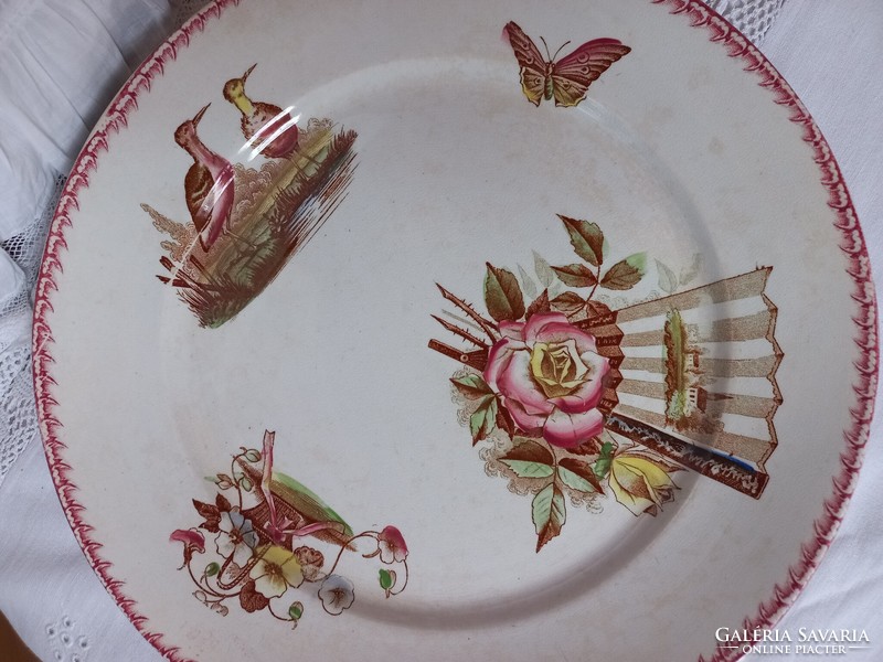 Badonviller flat plate, multicolor