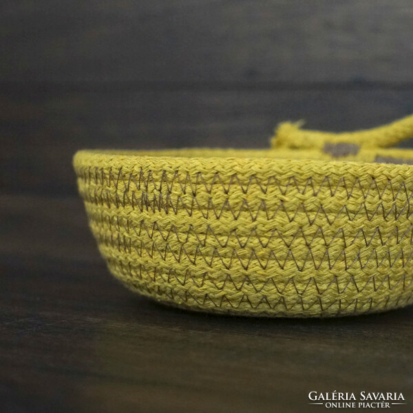 Sewn rope basket - storage bowl (envy | 3)