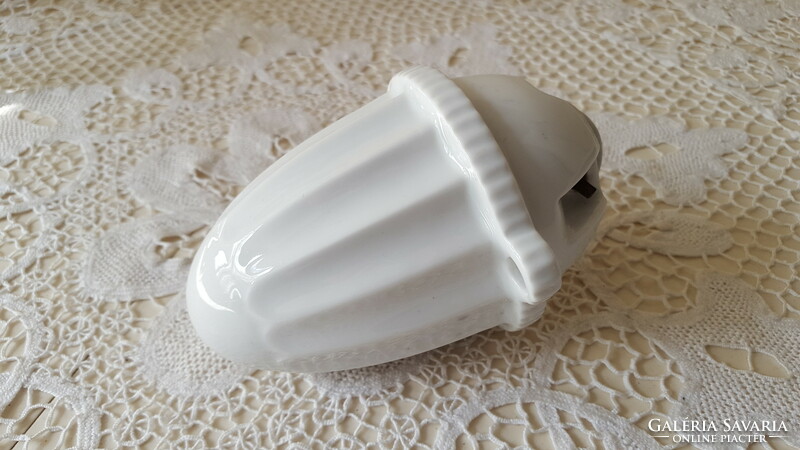 Old Zsolnay porcelain, spiral ceiling lamp weight, counterweight