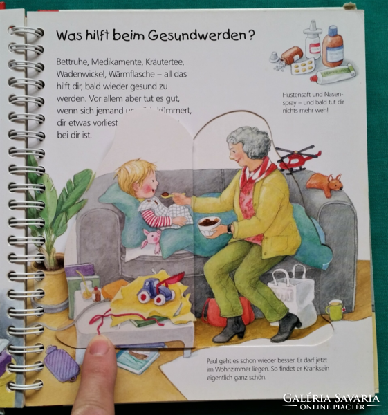 Doris Rübel: Bald bin ich wieder gesund / Wieso? Weshalb? Warum? - német nyelvű képeskönyv