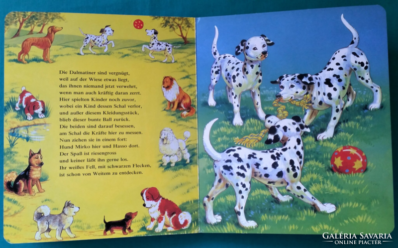 Otto Moravec: Mein erstes Hundebuch - német képeskönyv, lapozó