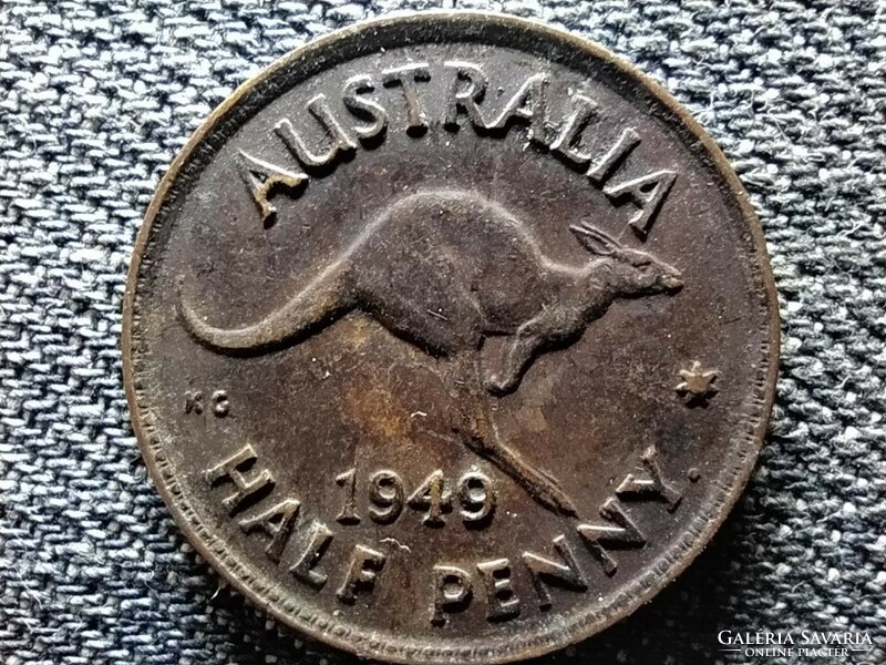 Ausztrália VI. György (1936-1952) 1/2 Penny 1949 • (id47276)