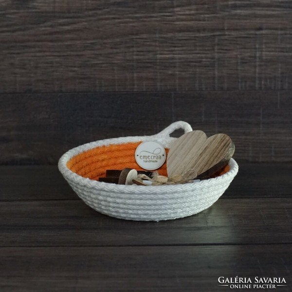 Sewn rope basket - storage bowl (geum)