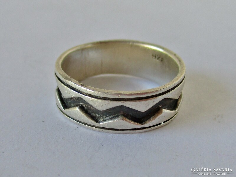 Szép régi ezüst karika  kisujj gyűrű