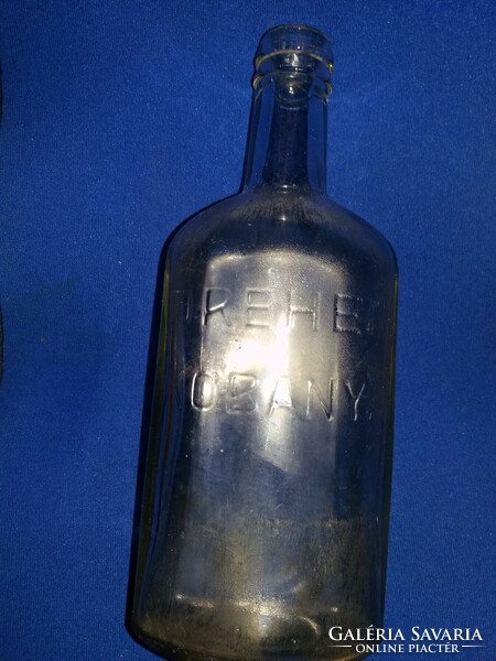Antik ritka átlátszó Dreher likőrös üveg palack, 0,5, gyűjtőknek a képek szerint