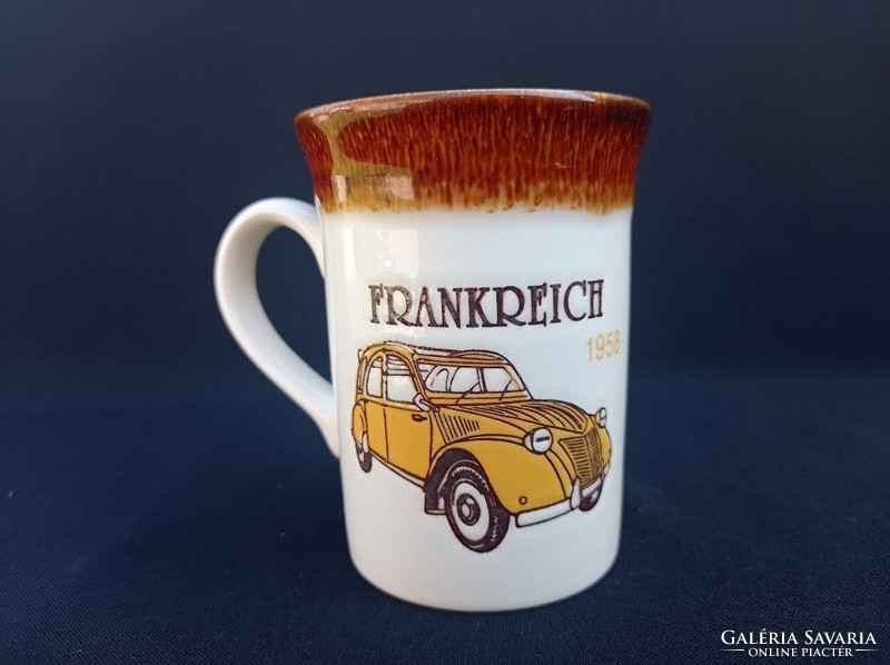 English vintage car mug citroen 