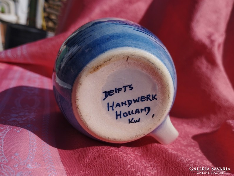 Holland pocakos porcelán csésze, bögre