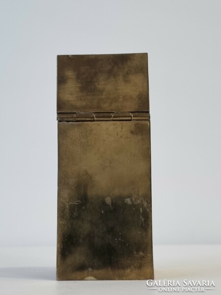 Patinated applied arts copper box / container
