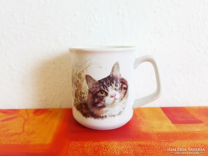 Ceramic mug with cats