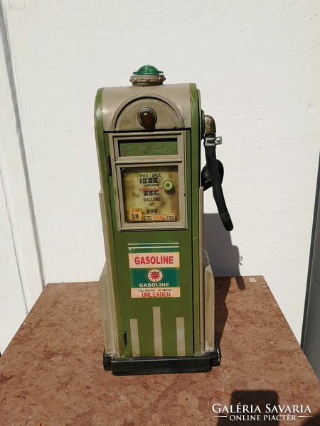 Mini töltő állomás / vintage American gas station, fuel pump