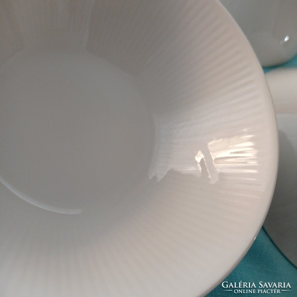 3 white seltmann compote bowls