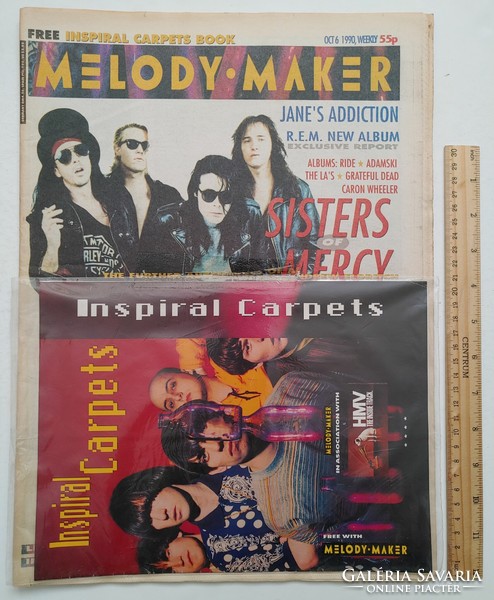 Melody maker magazine 90/10/6 sisters of mercy inspiral carpets janes addiction nephilim gun club rem