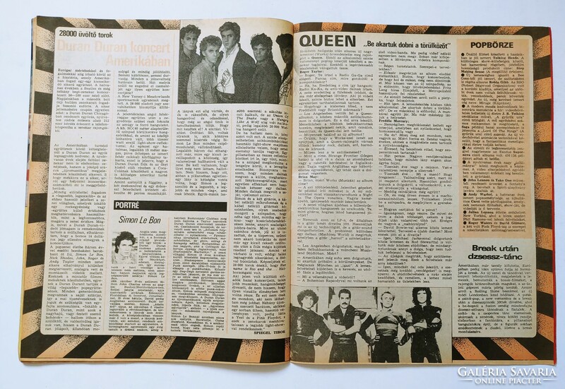 Világ Ifjúsága magazin 84/8 Rock Steady Crew Duran Judas Priest Queen Woodstock Ohcet