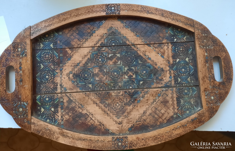 Antique wooden tray