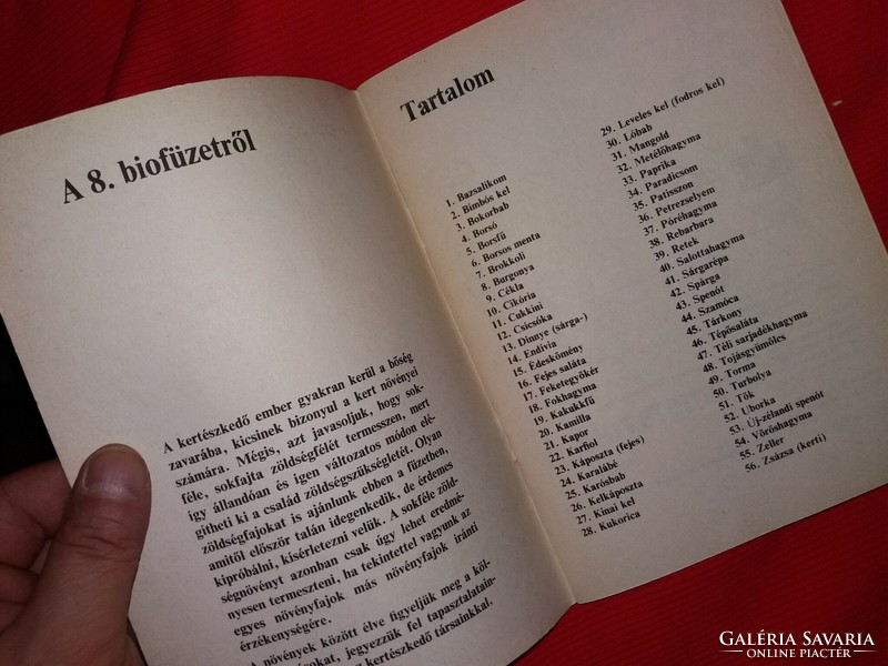 1985.Győrffy Sándor : A ​bioveteményes társnövényei 8. füzet könyv a képek szerint