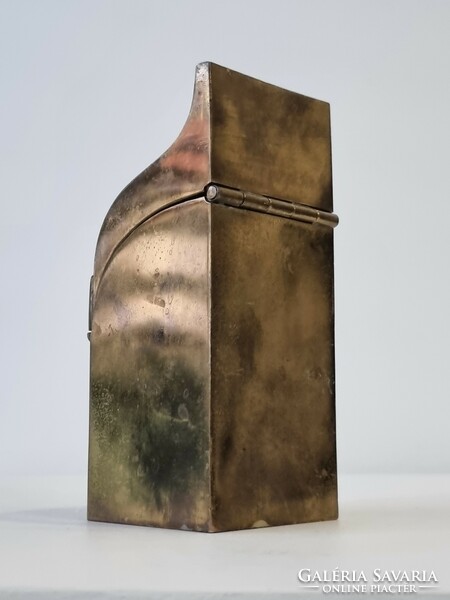 Patinated applied arts copper box / container