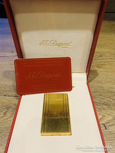 St. Dupont gold-plated lighter
