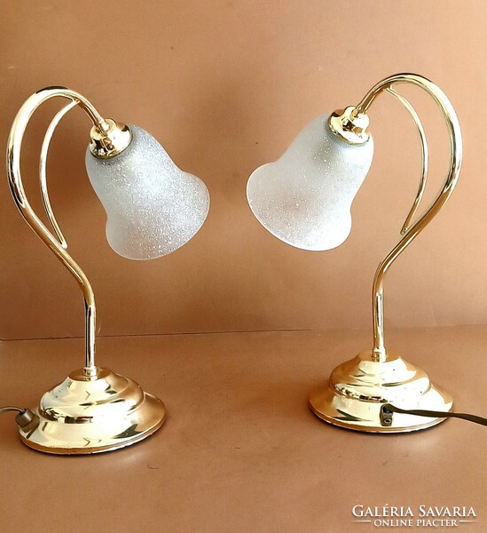 Kolarz réz asztali lámpa párban ALKUDHATÓ szecessziós