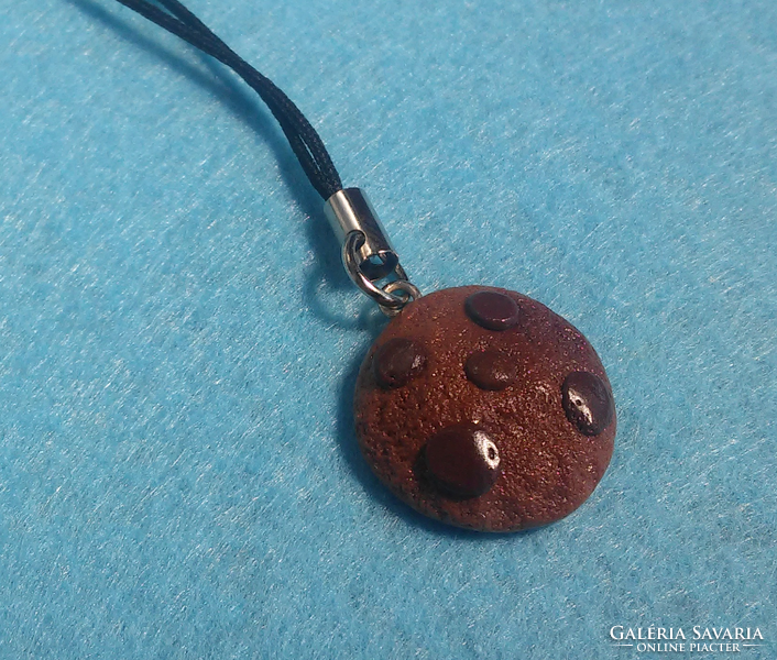 Chocolate cookie pendant