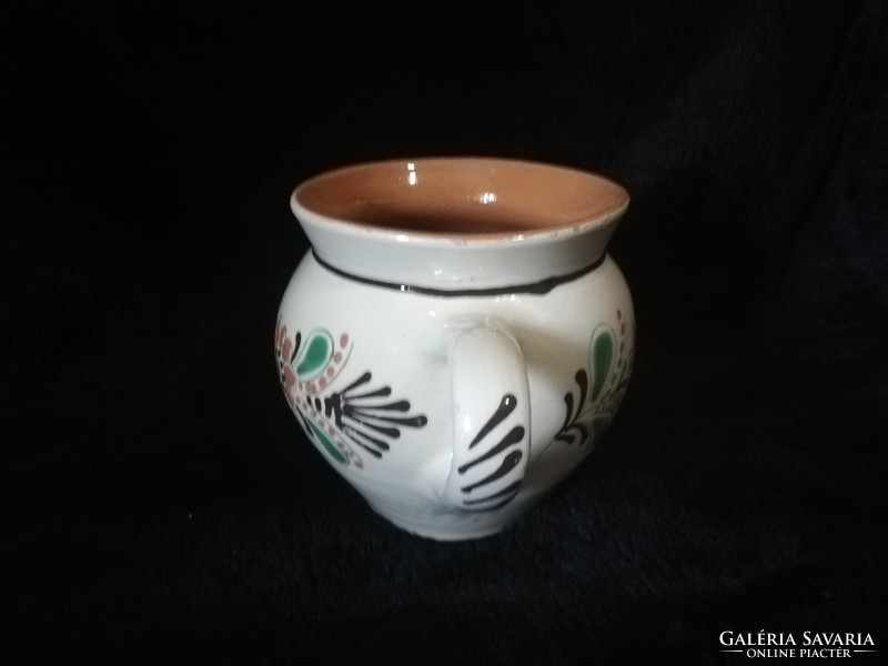 Glazed ceramic jar