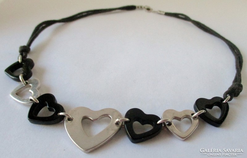 Beautiful silver heart necklaces
