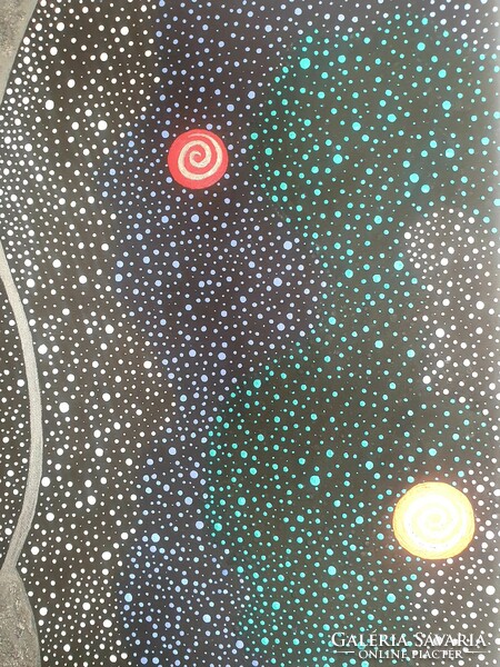 Universe: signed, modern aboart painting
