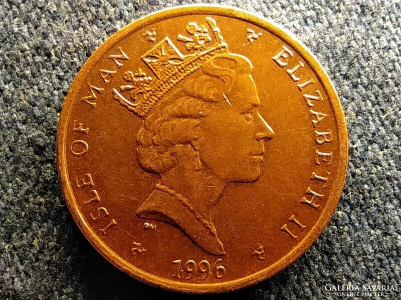 Man-sziget II. Erzsébet Rögbi 1 penny 1996 PM (id59053)