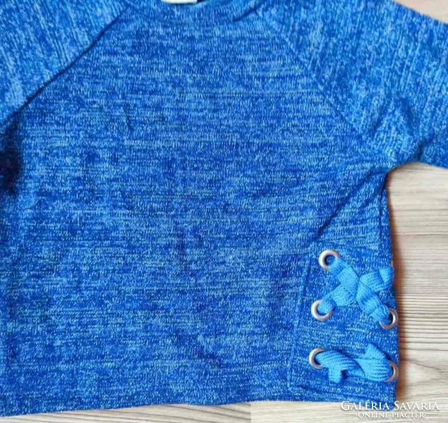 Zara kék pulóver (110, 4-5 év)