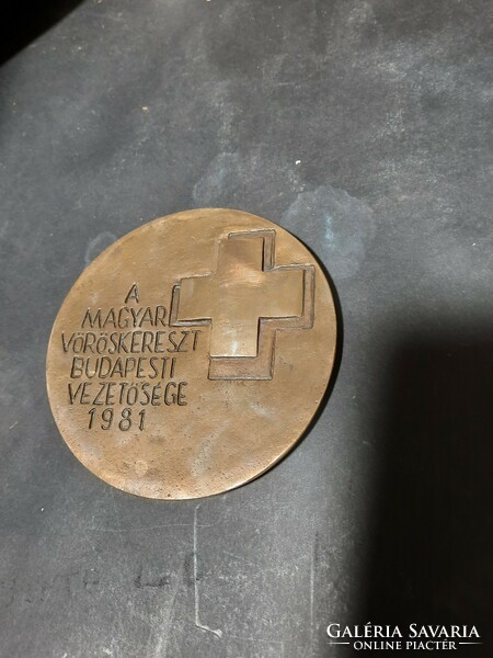 Gyula Schnírő: henri dunant - original marked bronze plaque