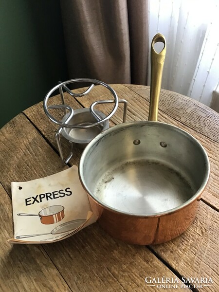Old Ikea express copper warming pot, with original paper