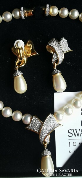 Swarovski pearl jewelry set