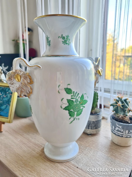 Apponyi mintás herendi porcelán váza (újszerű)