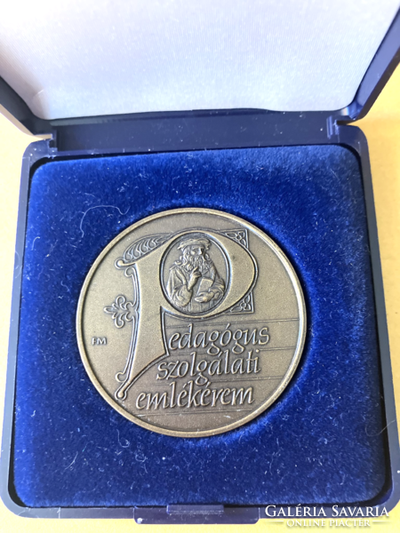 Teacher Mihály Fritz service commemorative medal in gift box