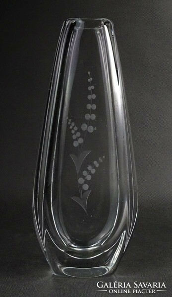 1O235 lily of the valley decorative blown glass vase 25 cm