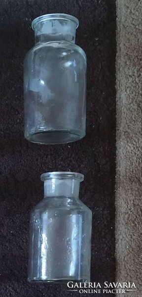 Pharmacy, pharmacy (chemical, laboratory) bottles