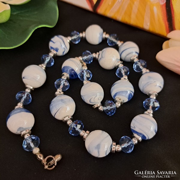 Old porcelain and glass beads