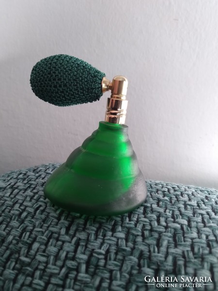 Pumpás parfümös üveg - zöld