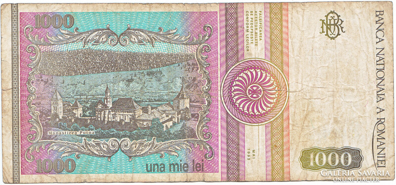 Románia 1000 lej 1993 G
