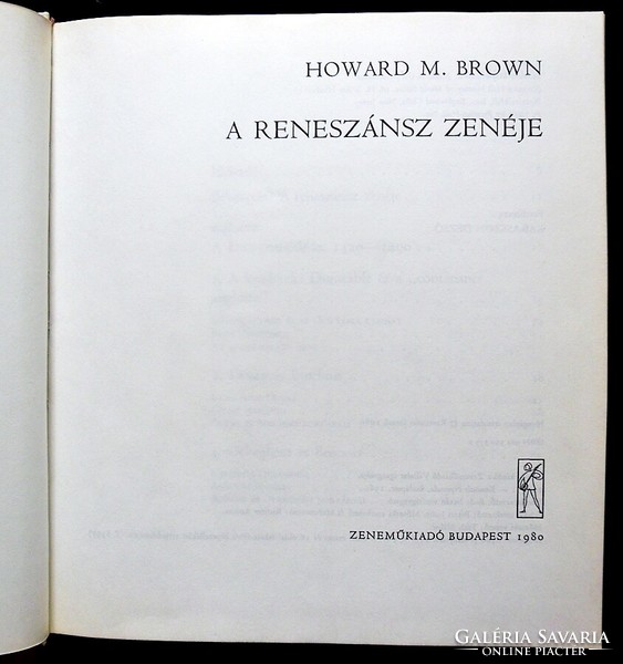 Howard M. Brown: A reneszánsz zenéje